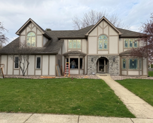 Hirner Siding pics #1 Tudor style siding Naperville